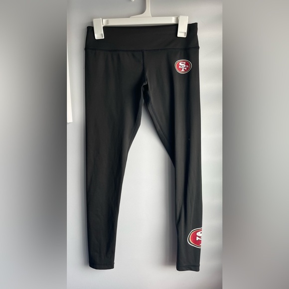San Francisco 49ers Women’s Calf Logo Black Leggings - Picture 13 of 13